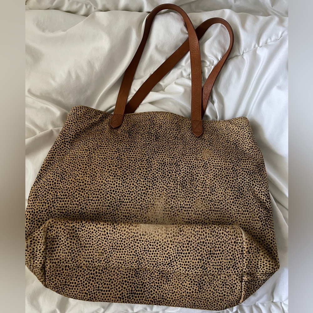 Madewell Calf Hair Leopard Tote
